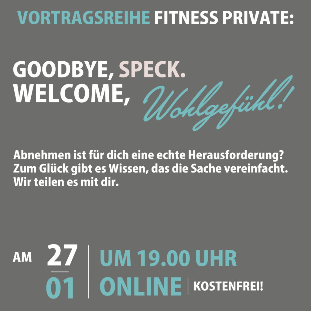 Goodbye, Speck. Welcome, Wohlgefühl!